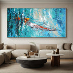 Impasto Sailboat on Blue Sea, "Sailing Impression" – Impressionistic Seascape Painting On Canvas PS0915