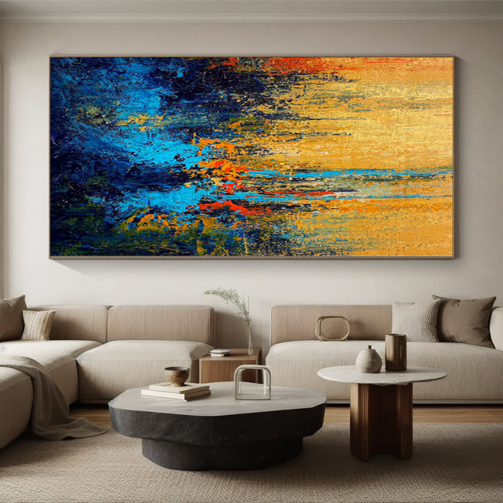 “Vibrant Color Field Abstract” - Abstract Expressionist Painting On Canvas PS0027
