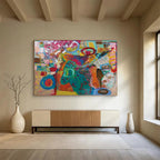 “Color Explosion Abstract” - Expressionist Painting On Canvas PT244