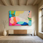Colorful Geometric Abstract Painting On Canvas DKS056