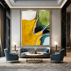 “Geometric Cool - Toned Abstract” - Geometric Precision Painting On Canvas PT2386