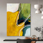 “Geometric Cool - Toned Abstract” - Geometric Precision Painting On Canvas PT2386