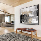 “Neutral Tones Abstract” - Luxe Textured Painting On Canvas DKS448