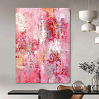 “Pink Abstract Dream” - Soft Abstract Painting On Canvas PS0204
