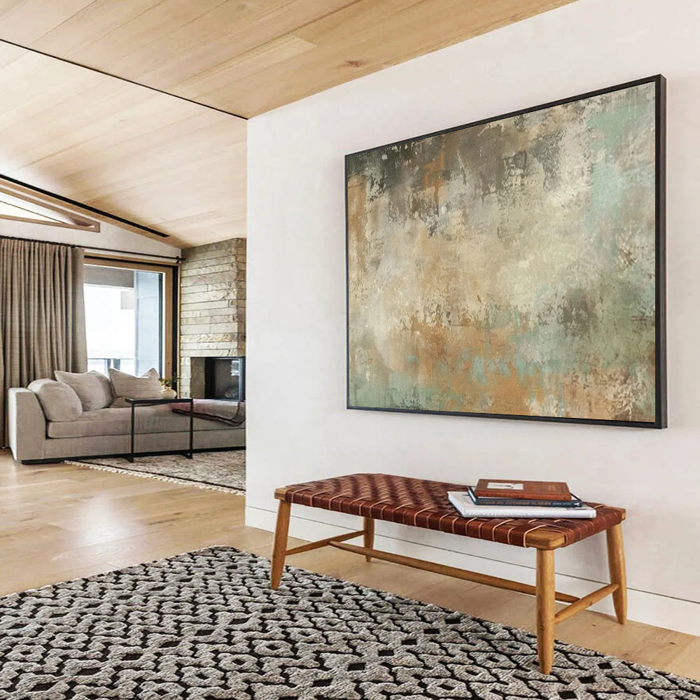 “Earth Tones & Textured Abstraction” - Abstract Expressionist - Painting On Canvas PT1702