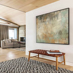 “Earth Tones & Textured Abstraction” - Abstract Expressionist - Painting On Canvas PT1702