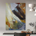 Mixed Colors with Textured Layers "Vibrant Layers" Abstract Painting On Canvas PS1355