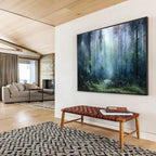 “Misty Forest Landscape” - Realistic Oil Landscape Painting On Canvas DKS869