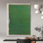 “Green Minimalist Abstraction” - Simple Abstract Painting On Canvas PS0210