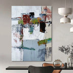“Colorful Dotted Abstraction” - Abstract Expressionist Painting On Canvas DS042
