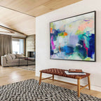 “Colorful Abstract Chaos” - Dynamic Abstract Painting On Canvas DKS495