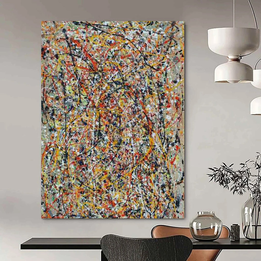 “Colorful Drip 2” - Abstract Expressionist Painting On Canvas PT2347
