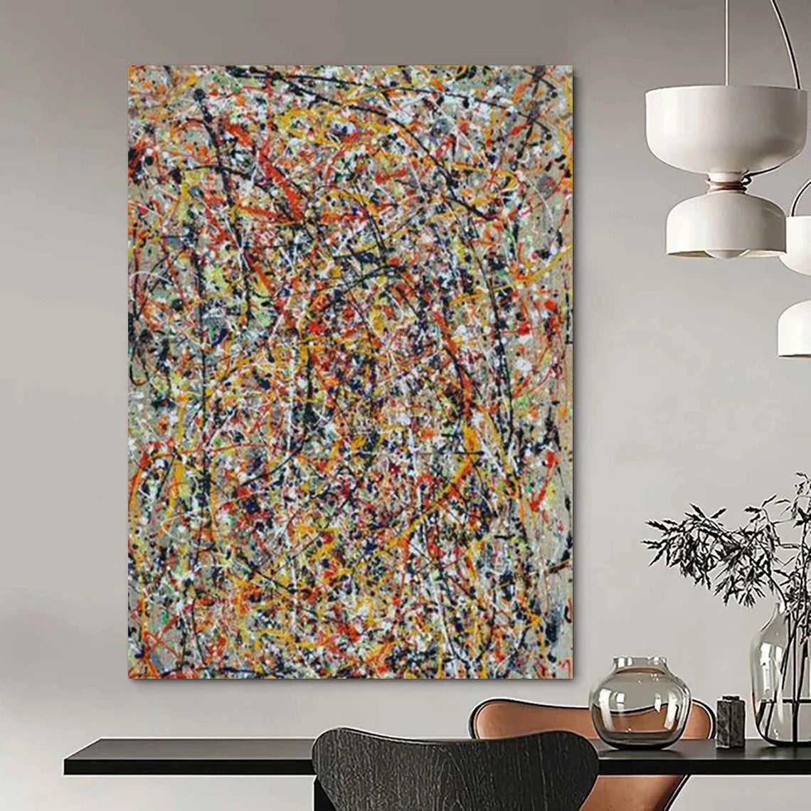 “Colorful Drip 2” - Abstract Expressionist Painting On Canvas PT2347