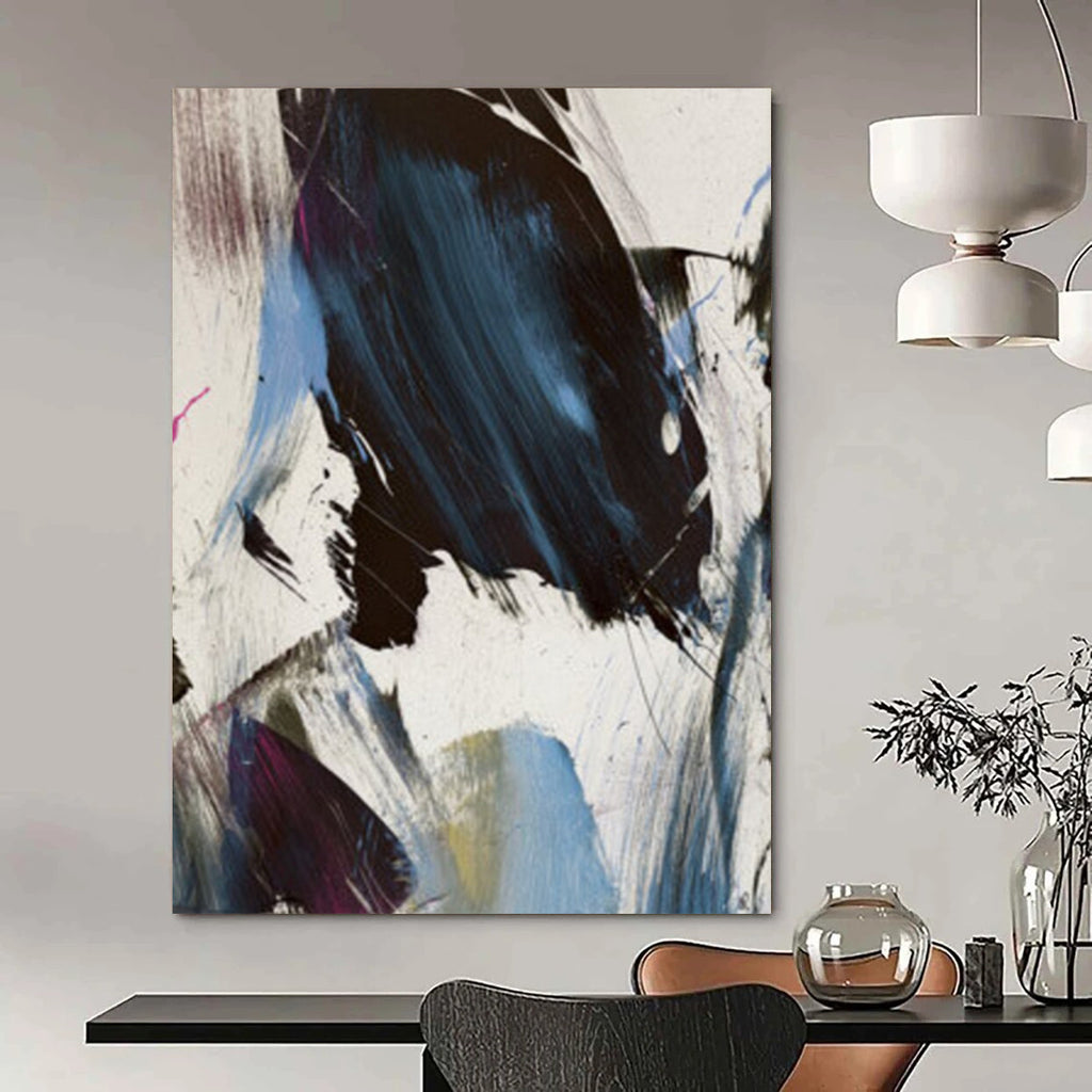 “Colorful Abstract Fusion” - Bold Hues & Dynamic Strokes Painting On Canvas DS186
