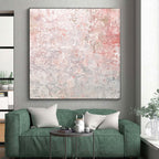 “Blush - Gray Abstract Texture” - Minimalist Abstract Painting On Canvas PS0050