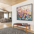 “Pastel Color Blocks” - Abstract Oil Painting On Canvas DKS882