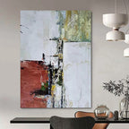 “Colorful Abstract Layers” - Abstract Landscape Painting On Canvas DS039