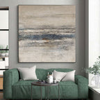 “Neutral Tones Textured Abstract” - Subtle Abstract Painting On Canvas PS0099