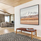 “Snowy Mountain Landscape” - Realistic Oil Painting On Canvas DKS890