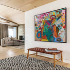 “Color Explosion Abstract” - Expressionist Painting On Canvas PT244