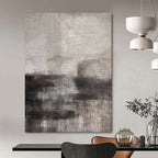 Gray and Black Textured, "Urban Grunge" – Textured Abstract Painting On Canvas PS0961
