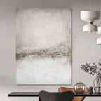 “Grey Textured Minimalism” - Monochromatic Grey Abstract Painting On Canvas PT1068