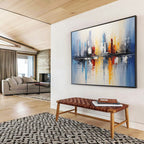 “Textured Blossom Tree Abstract” - 3D - Like Abstract Painting On Canvas PT170