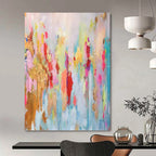 “Colorful Abstract” - Abstract Expressionist Painting On Canvas PT1340