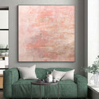 “Blush - Toned Subtle Abstract” - Abstract Minimalist Painting On Canvas PS0016