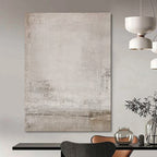 Light Gray Textured, "Subtle Stories" – Textured Abstract Painting On Canvas PS0981