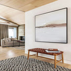 “Earth - Tone Textured Stripes” - Textured Oil Painting on Canvas DKS913