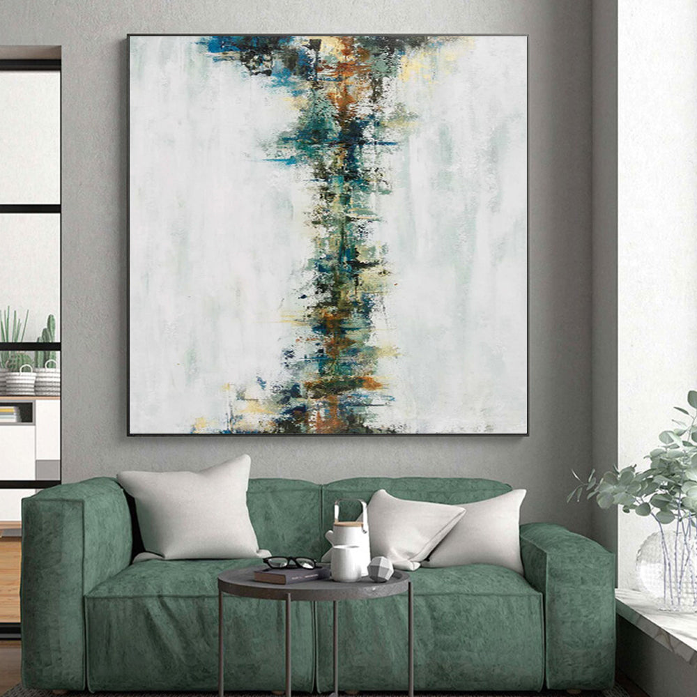 “Colorful Vertical Abstract Flow” - Abstract Expressionist Painting On Canvas PS0025