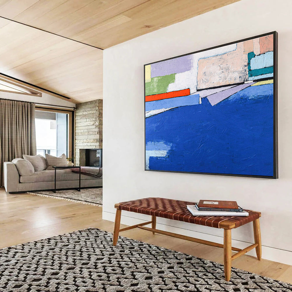 “Colorful Abstract Horizon” - Abstract Painting on Canvas DKS575