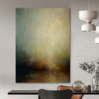 “Muted Tonal Abstract 2” - Serene, Gradient - Hued Painting On Canvas PT1535