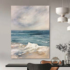 “Calm Sea Impression” - Impressionistic Landscape Painting On Canvas DS048