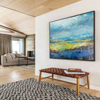 “Abstract Coastal Landscape” Landscape Painting On Canvas DKS190