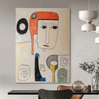 “Colorful Cubist Face” - Cubist Portrait Painting On Canvas DS004