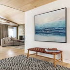 “Shimmering Ocean Waves” - Realistic Seaside Painting On Canvas PT185