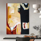 “Bold Color Block Abstract” - Abstract Expressionist Painting On Canvas PT2379
