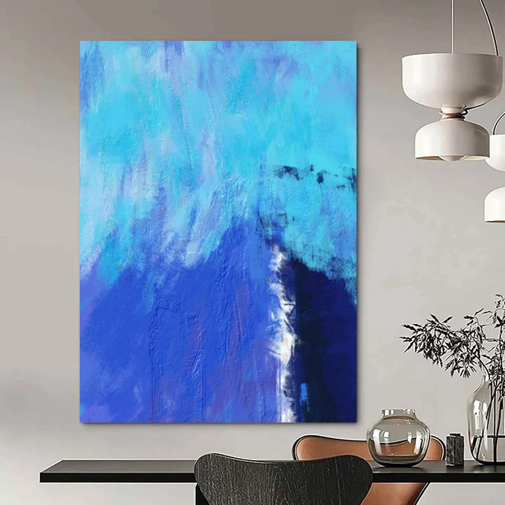 “Blue Gradient” - Color Field Painting On Canvas PT2334