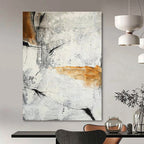 “Monochrome Abstraction” - Gray, Black, Brown Textured Abstract Painting On Canvas PT1457
