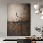 “Dark Textured Abstract” - Moody Abstract Painting On Canvas DS357