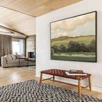 “Rolling Fields” - pastoral Landscape Painting On Canvas DKS425