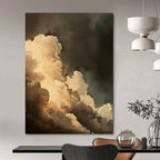 “Dark - Light Dramatic Clouds” - Romantic Sky Painting On Canvas DS014