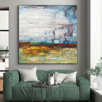 “Colorful Abstract Blurred Scenery” Painting On Canvas PS0383
