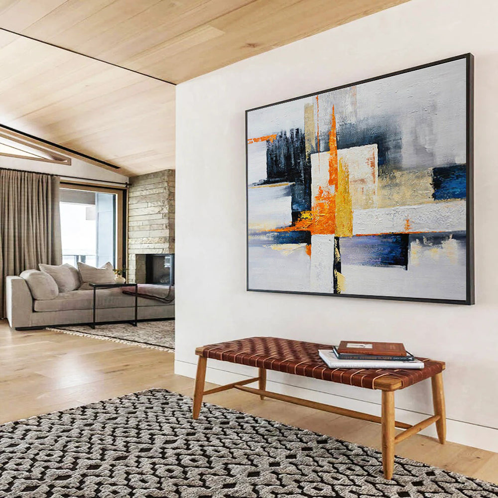 “Geometric Abstract Fusion” Abstract Artwork DKS220