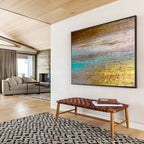 “Mixed Hues & Layered Textures” - Abstract Expressionist - Painting On Canvas PT1691