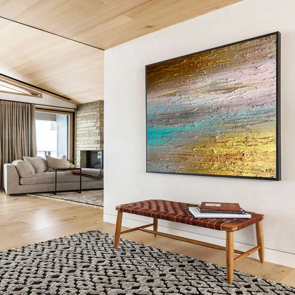 “Mixed Hues & Layered Textures” - Abstract Expressionist - Painting On Canvas PT1691