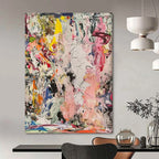 Wild Color Fusion Painting On Canvas DS097