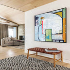 “Urban - Inspired Geometric Abstract” - Geometric Abstract Painting DKS542